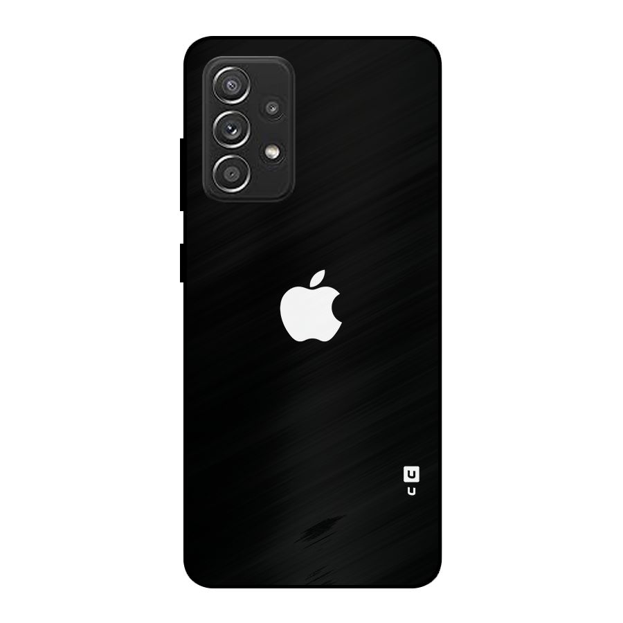 Jet Black Apple Special Metal Back Case for Galaxy A52