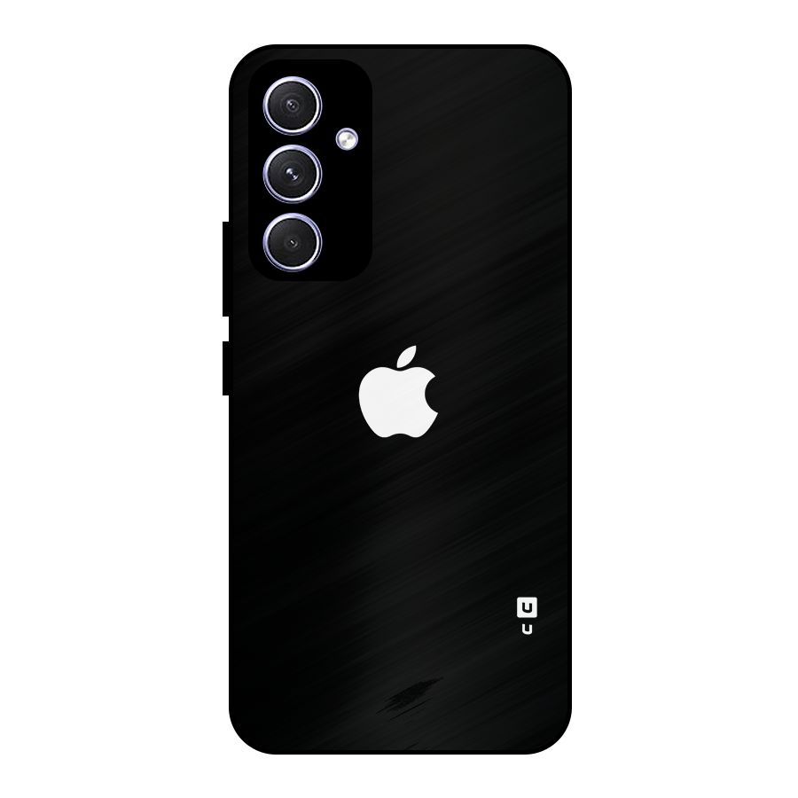 Jet Black Apple Special Metal Back Case for Galaxy A54