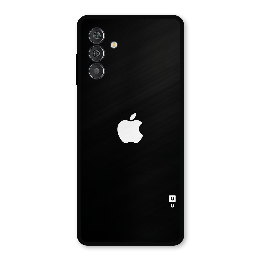 Jet Black Apple Special Metal Back Case for Galaxy F13