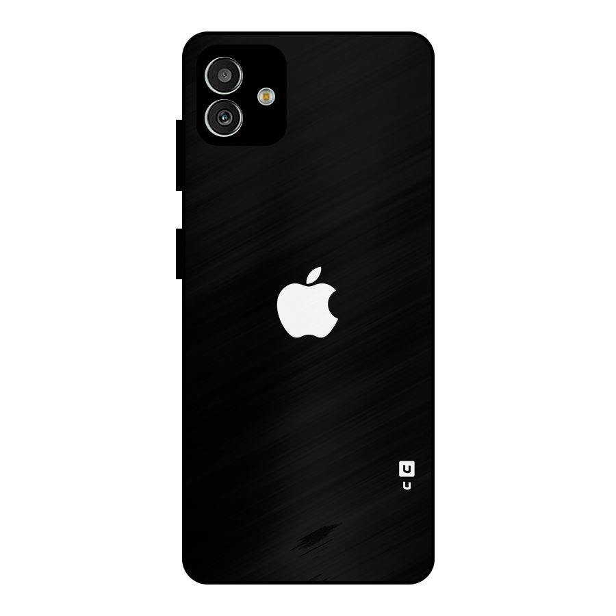 Jet Black Apple Special Metal Back Case for Galaxy M13 5G
