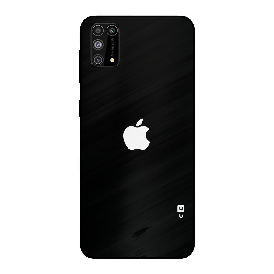 Jet Black Apple Special Metal Back Case for Galaxy M31