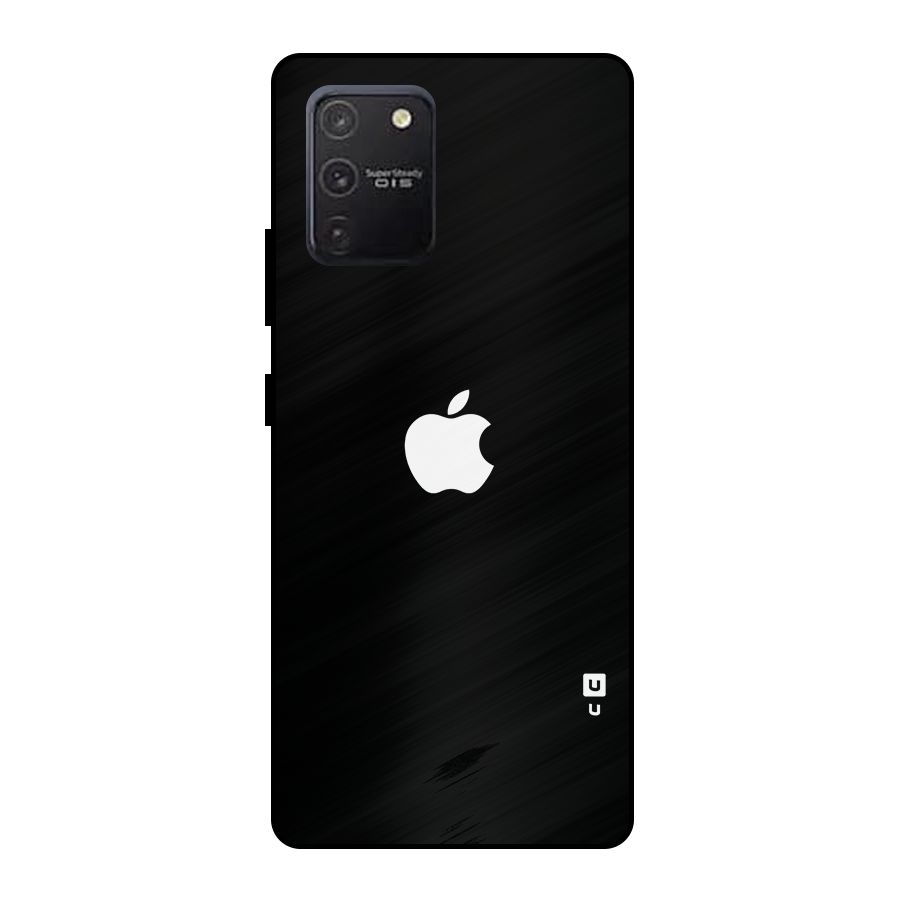 Jet Black Apple Special Metal Back Case for Galaxy S10 Lite