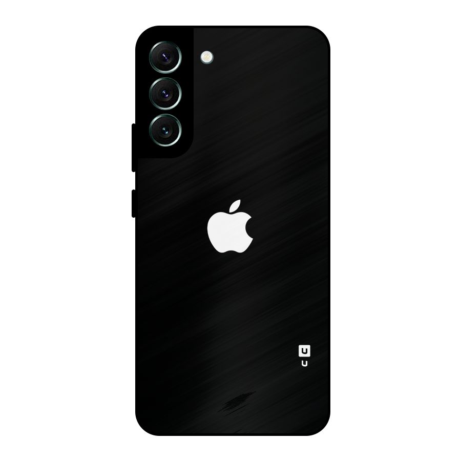 Jet Black Apple Special Metal Back Case for Galaxy S22 Plus 5G