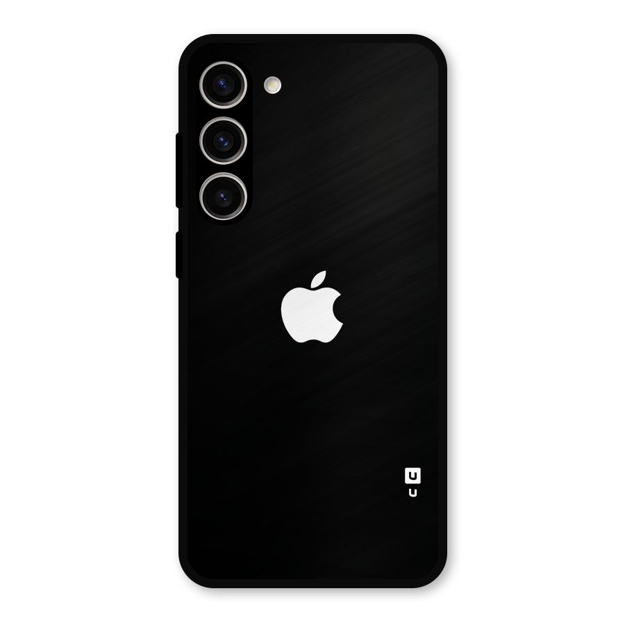 Jet Black Apple Special Metal Back Case for Galaxy S23 Plus