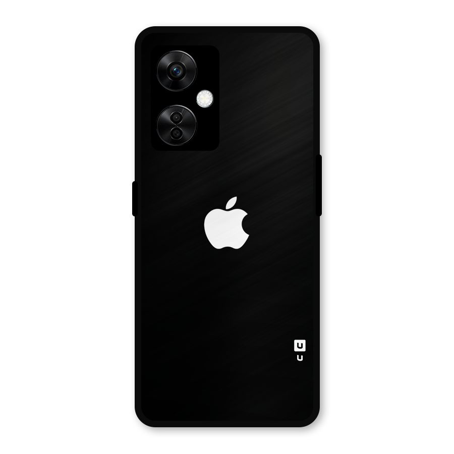 Jet Black Apple Special Metal Back Case for OnePlus Nord CE 3 Lite