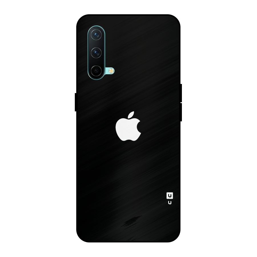 Jet Black Apple Special Metal Back Case for OnePlus Nord CE 5G