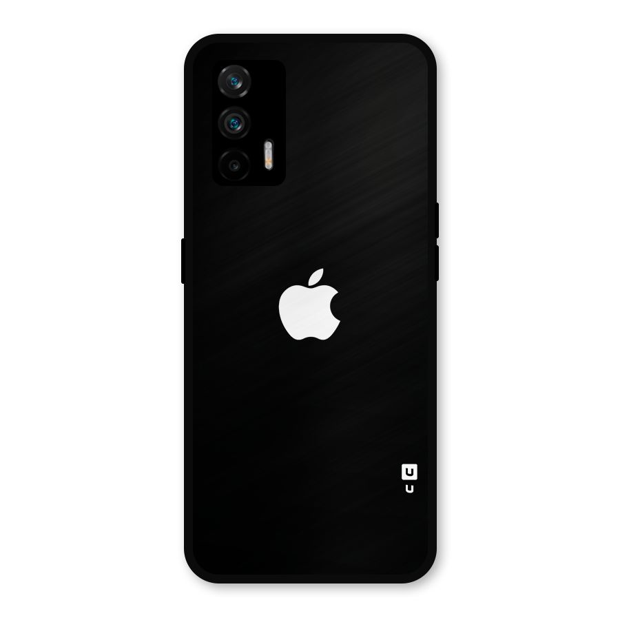 Jet Black Apple Special Metal Back Case for Realme GT 5G