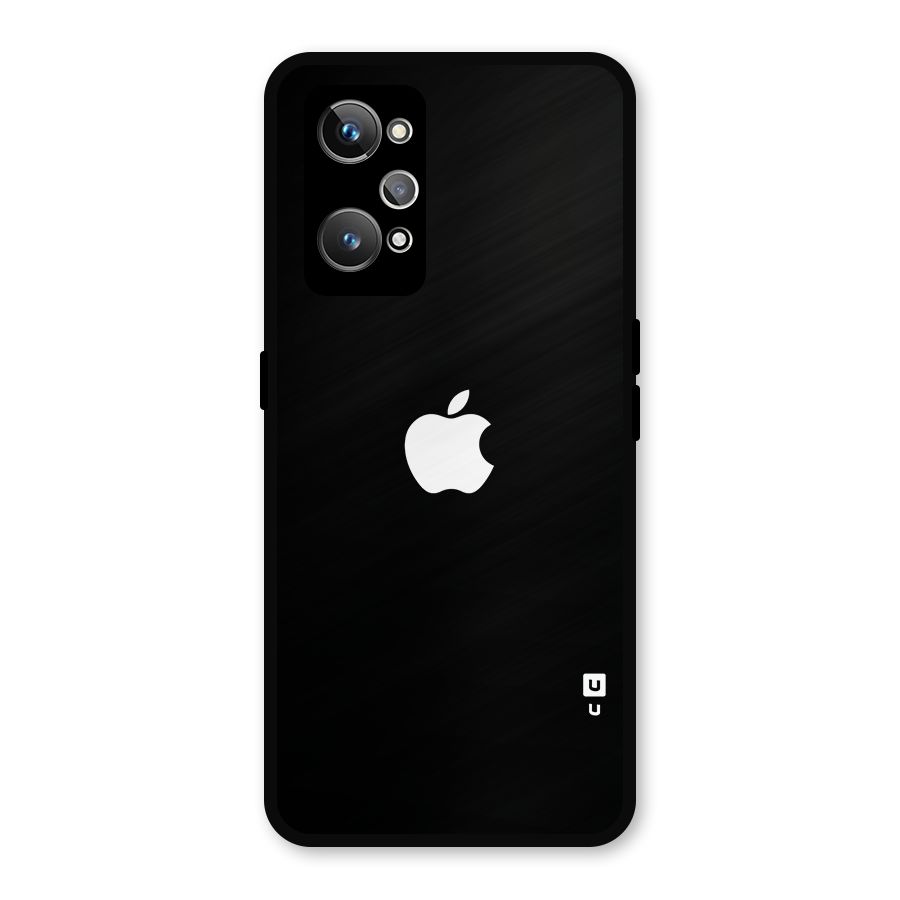Jet Black Apple Special Metal Back Case for Realme GT Neo 3T