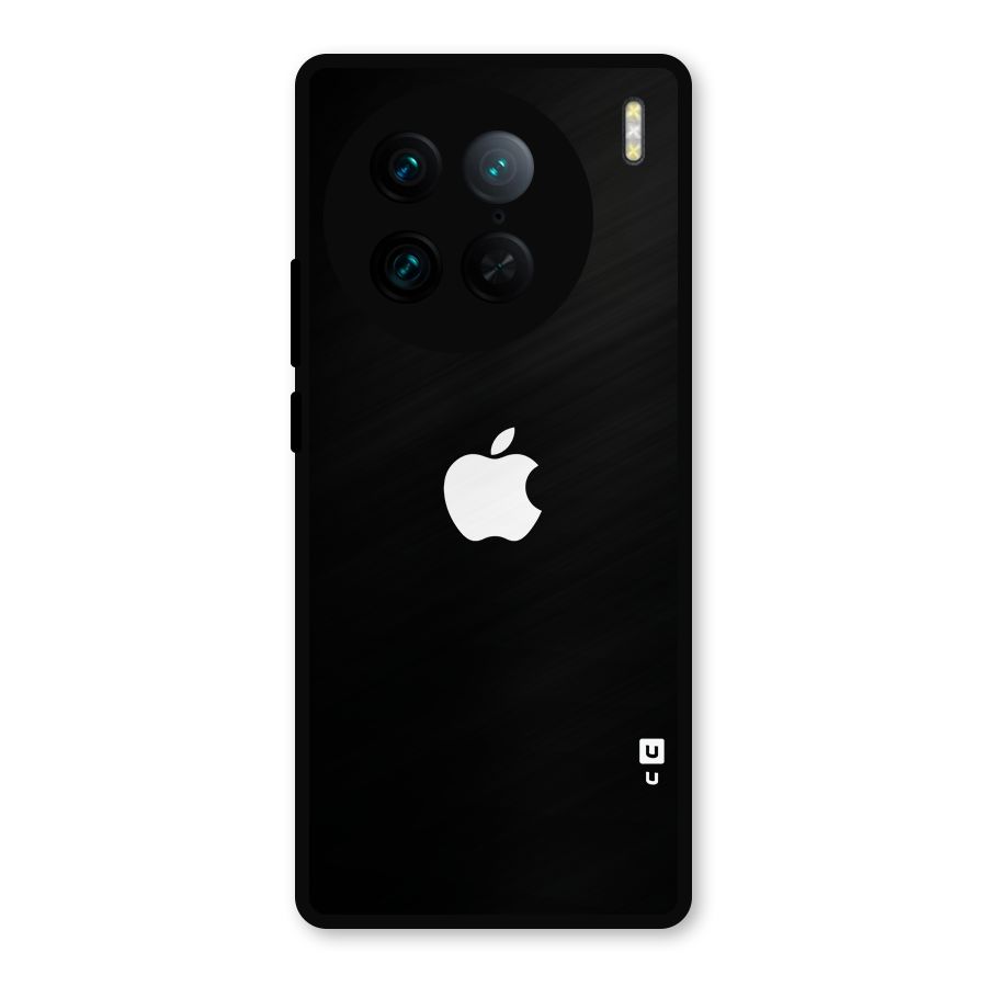 Jet Black Apple Special Metal Back Case for Vivo X90 Pro
