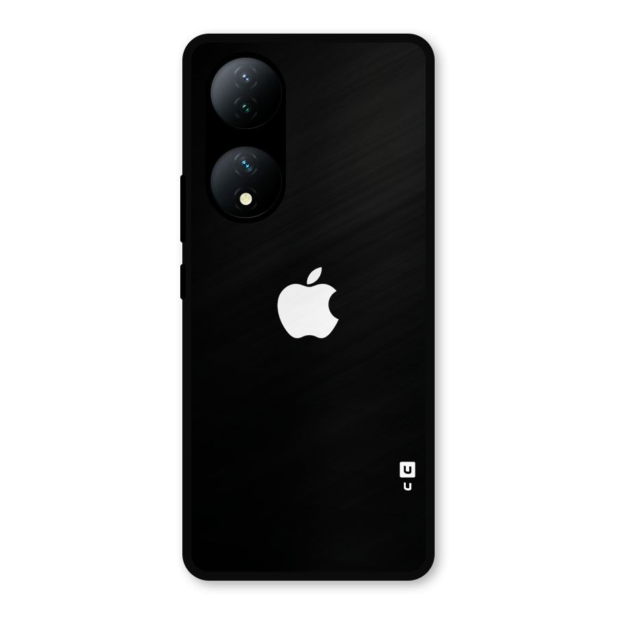 Jet Black Apple Special Metal Back Case for Vivo Y100