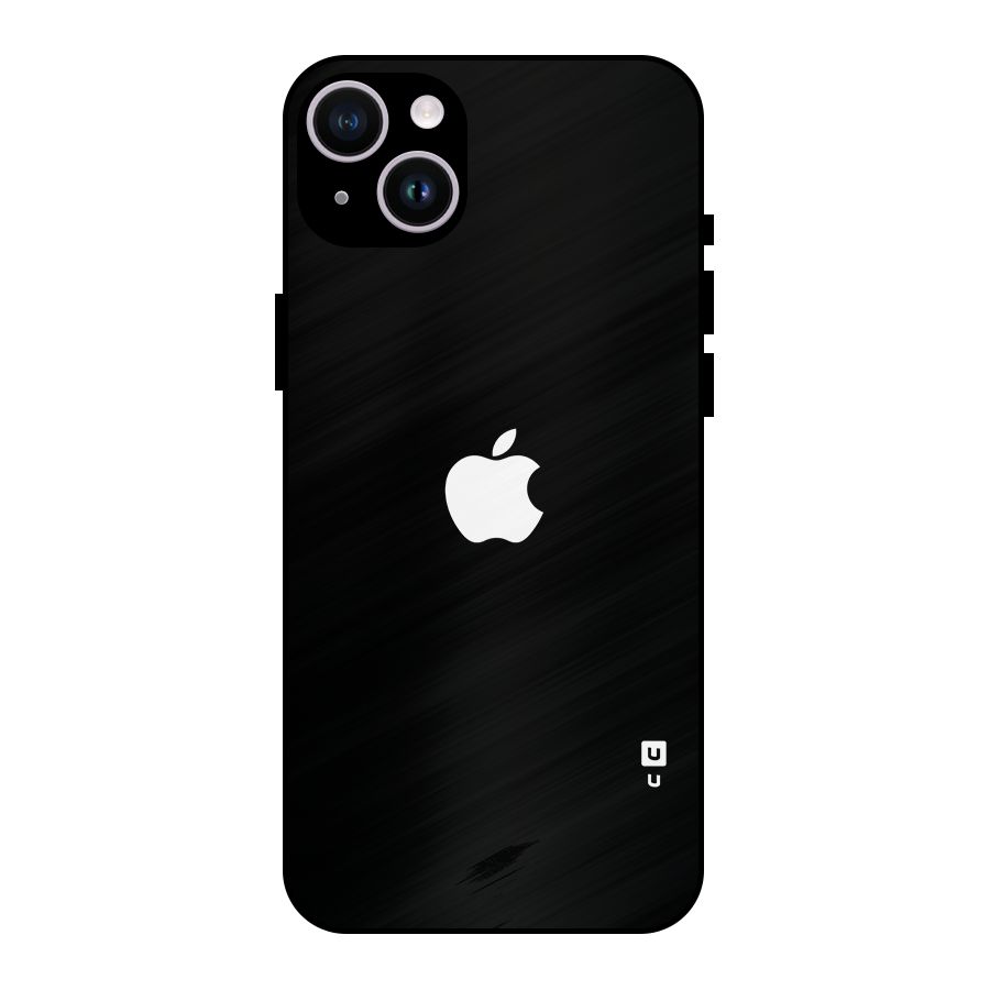 Jet Black Apple Special Metal Back Case for iPhone 14 Plus