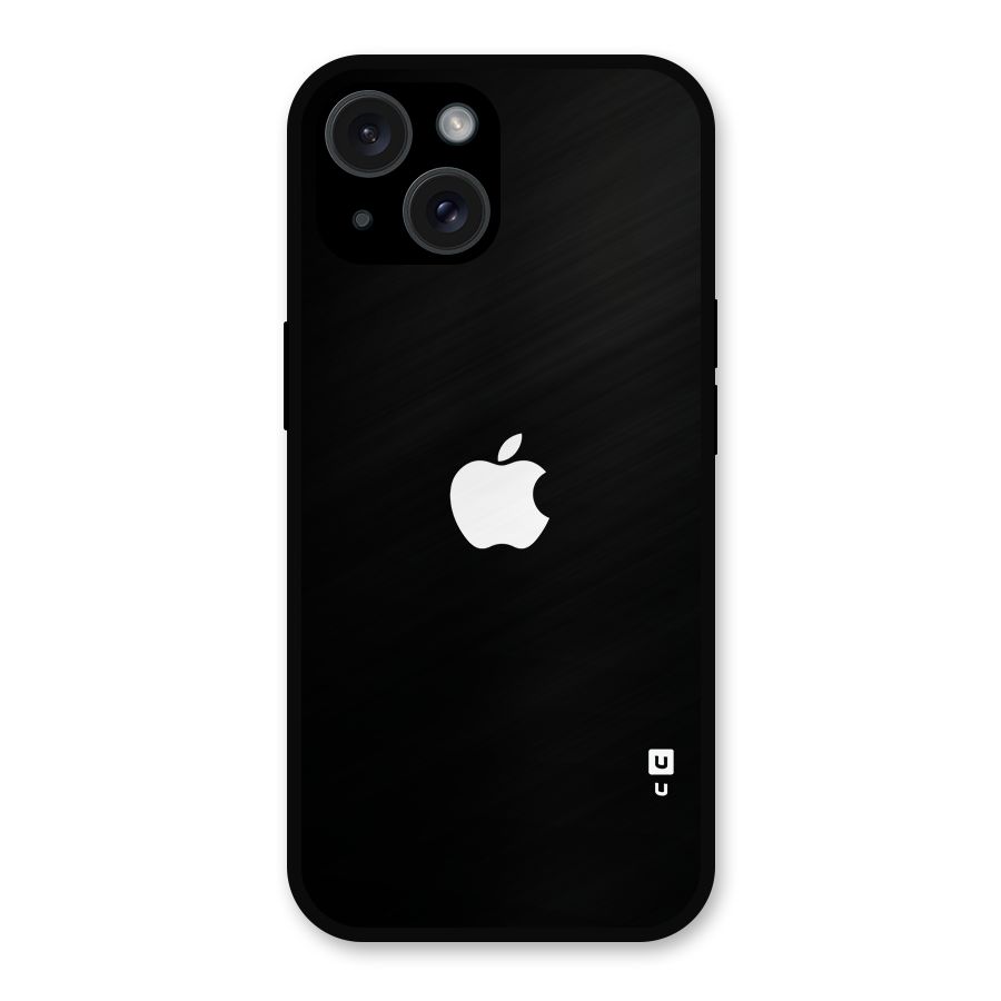 Jet Black Apple Special Metal Back Case for iPhone 15