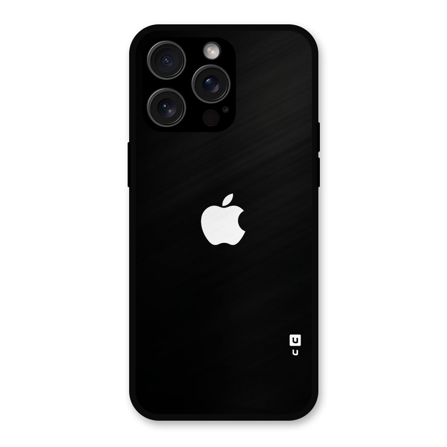 Jet Black Apple Special Metal Back Case for iPhone 15 Pro Max