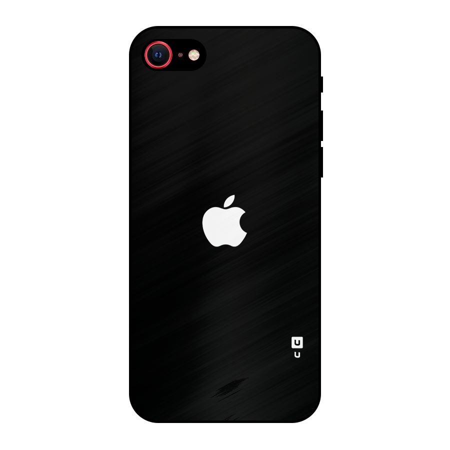 Jet Black Apple Special Metal Back Case for iPhone SE 2022