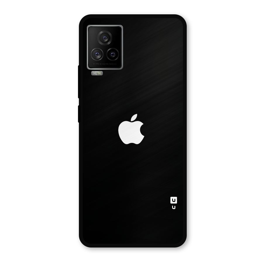 Jet Black Apple Special Metal Back Case for iQOO 7 Legend 5G