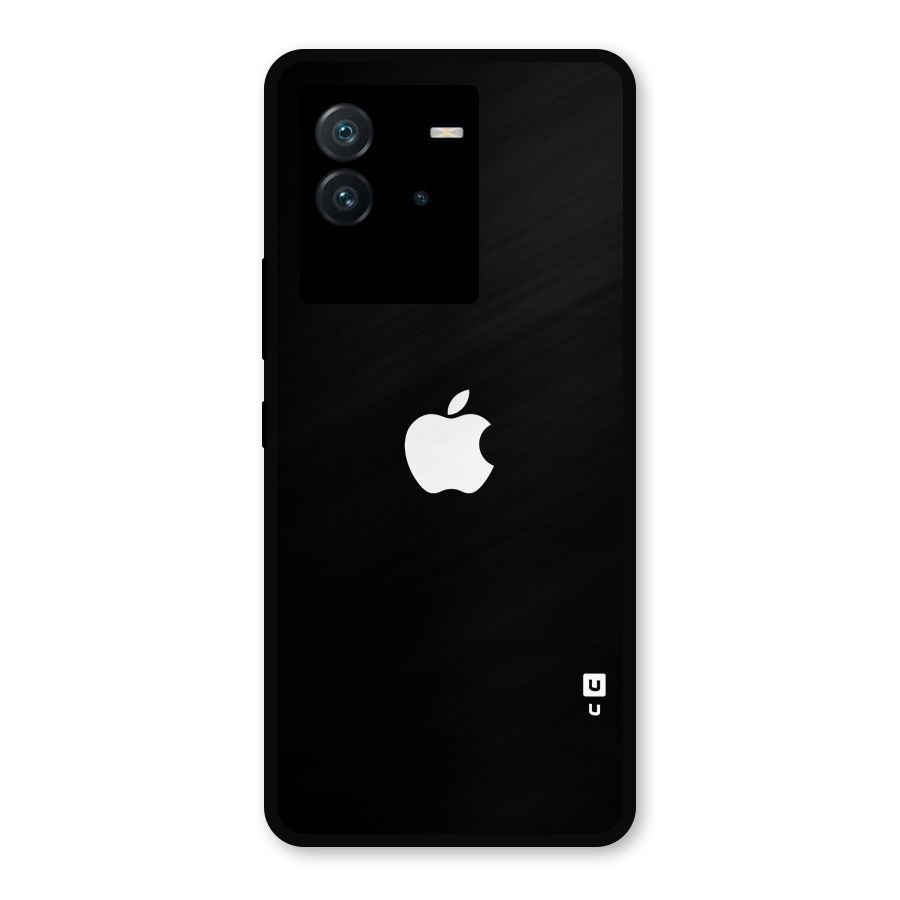 Jet Black Apple Special Metal Back Case for iQOO Neo 6 5G