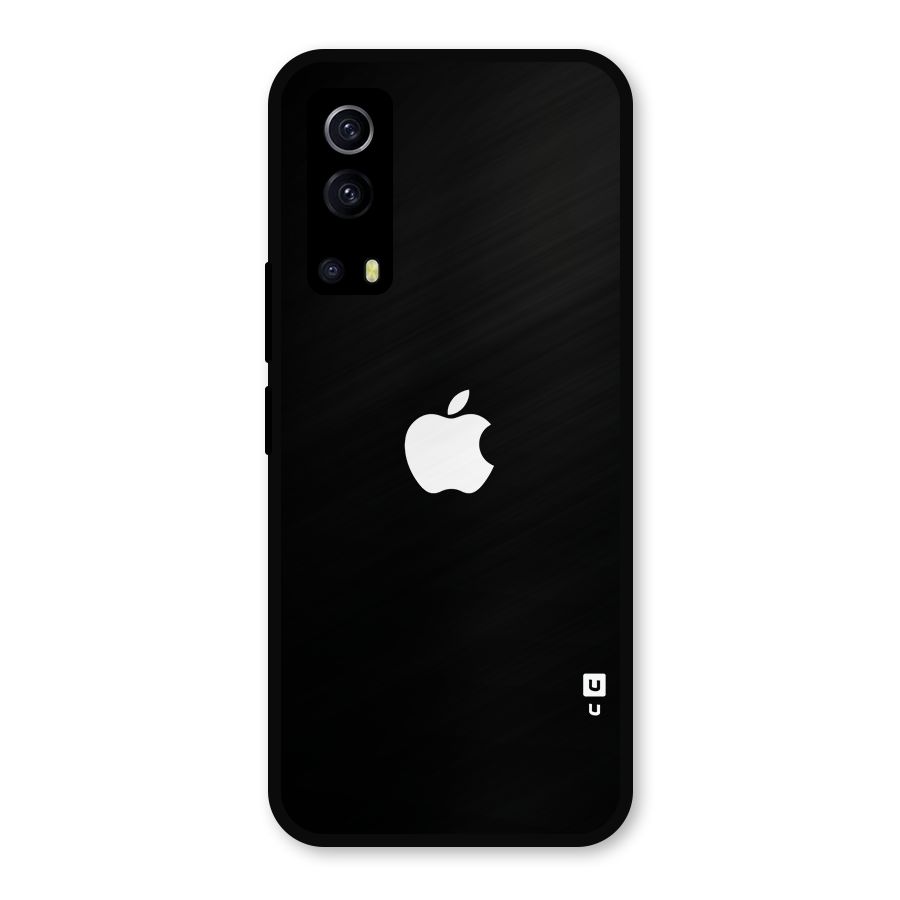 Jet Black Apple Special Metal Back Case for iQOO Z3