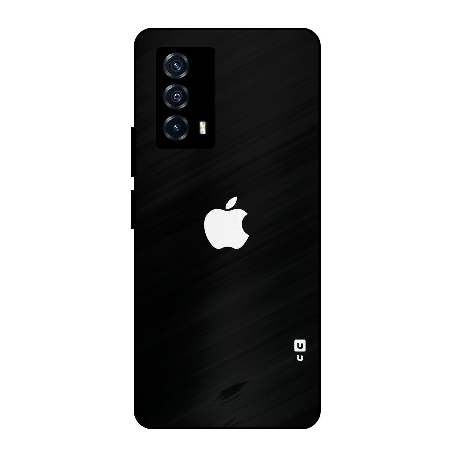 Jet Black Apple Special Metal Back Case for iQOO Z5
