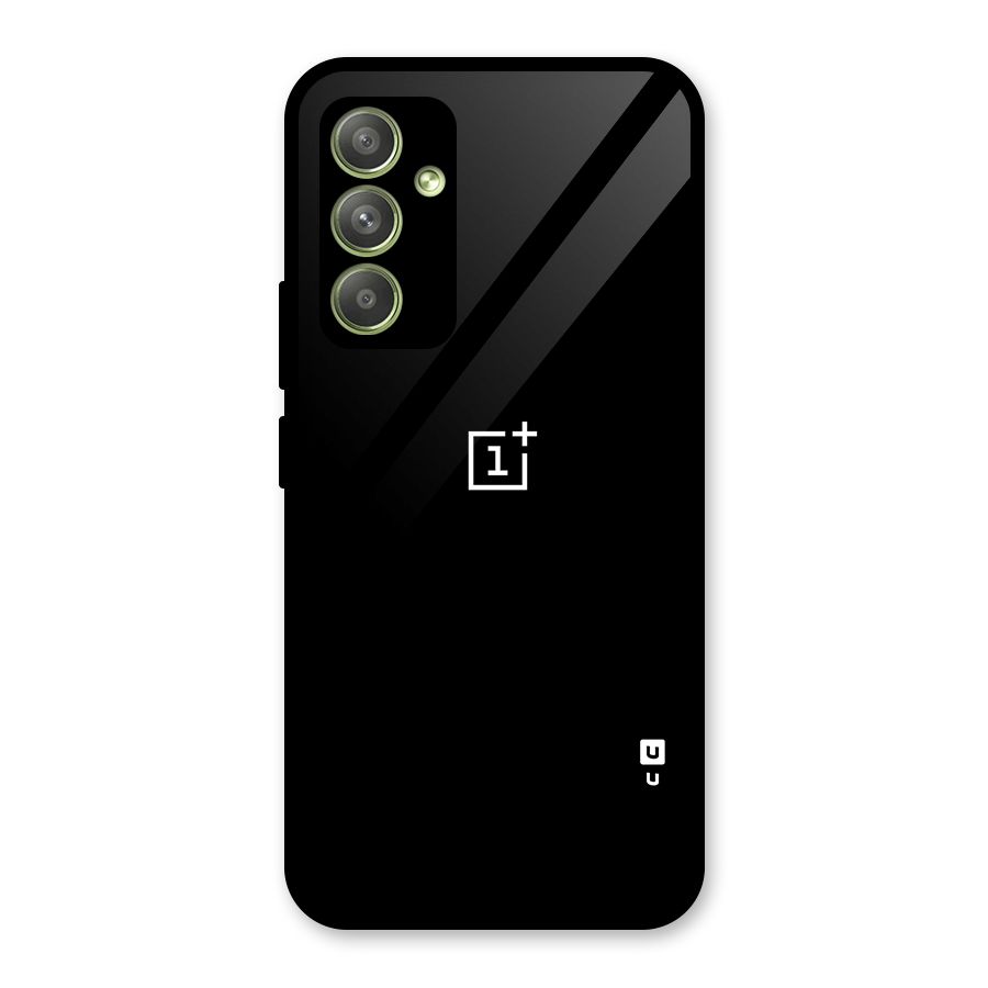 Jet Black OnePlus Special Glass Back Case for Galaxy A54