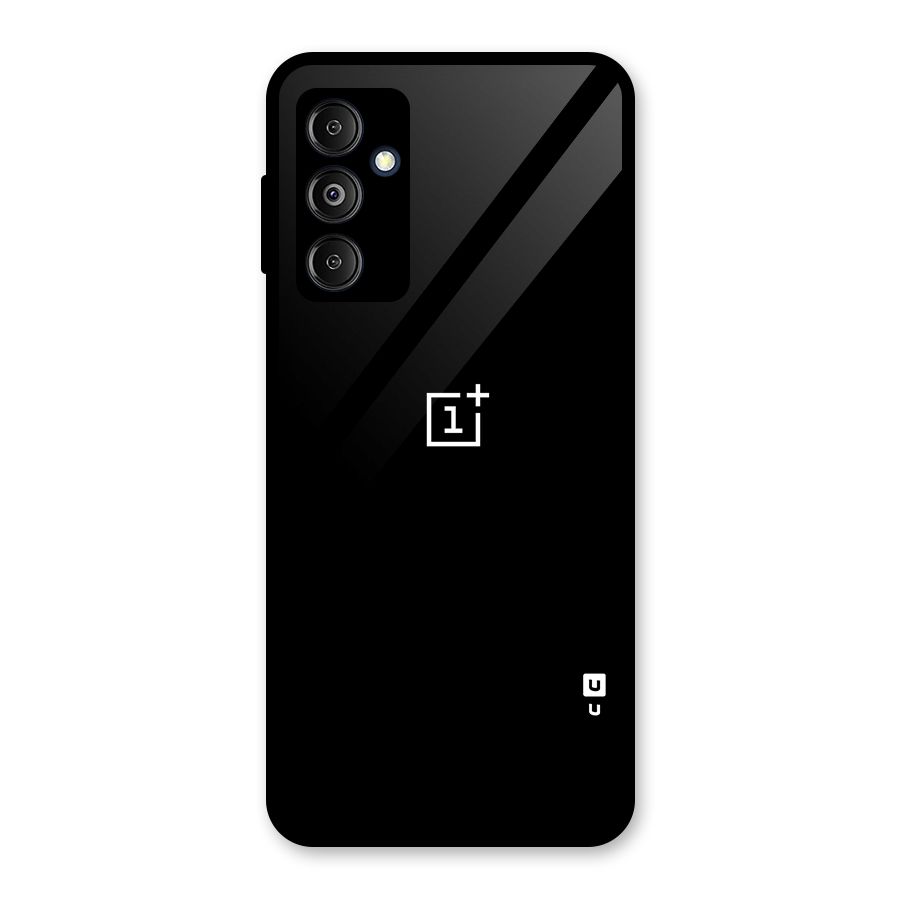 Jet Black OnePlus Special Glass Back Case for Galaxy M14 5G