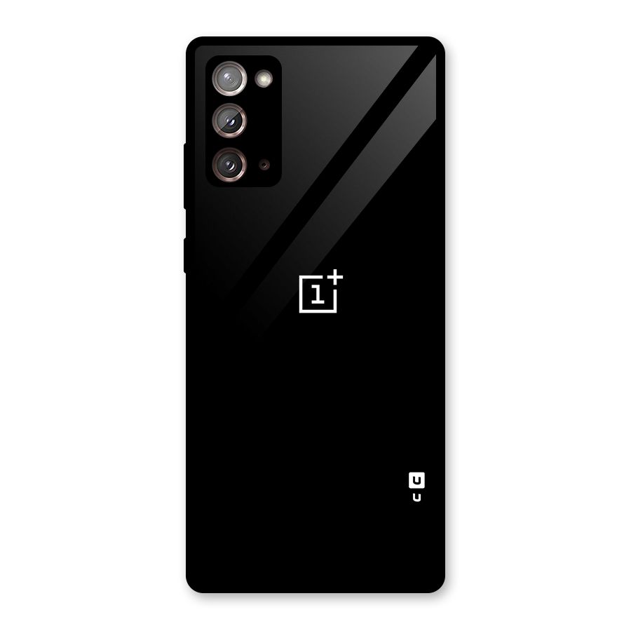 Jet Black OnePlus Special Glass Back Case for Galaxy Note 20