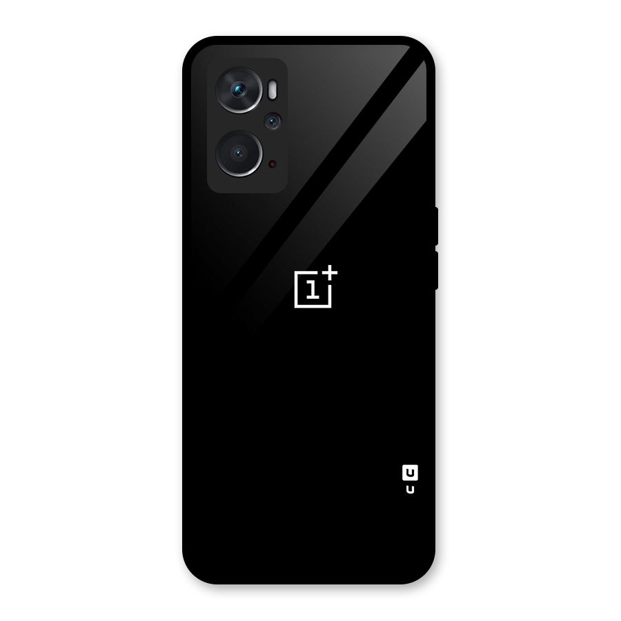 Jet Black OnePlus Special Glass Back Case for Oppo K10 4G