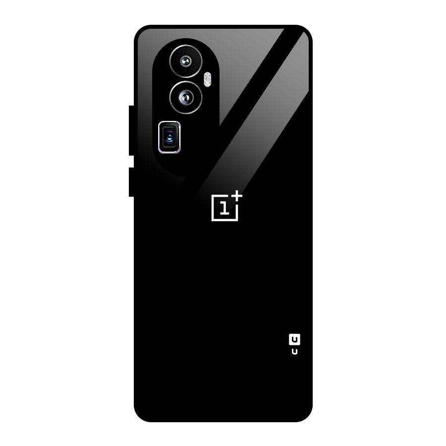 Jet Black OnePlus Special Glass Back Case for Oppo Reno10 Pro Plus