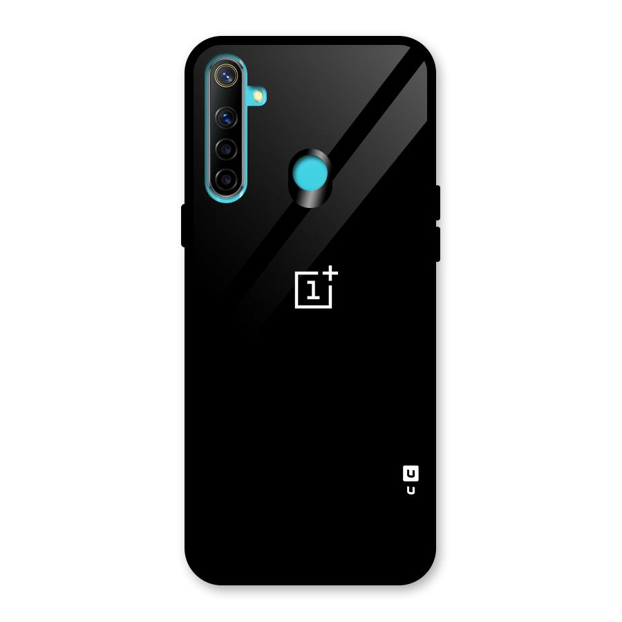 Jet Black OnePlus Special Glass Back Case for Realme Narzo 10