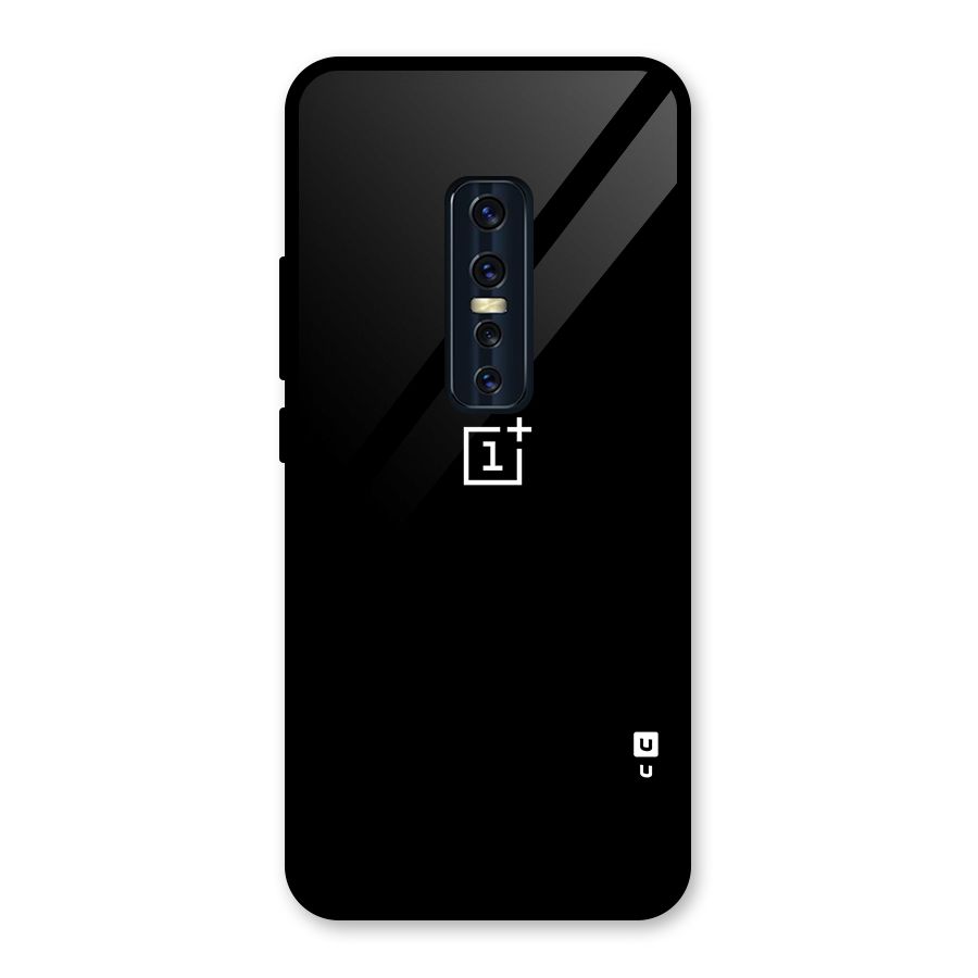 Jet Black OnePlus Special Glass Back Case for Vivo V17 Pro