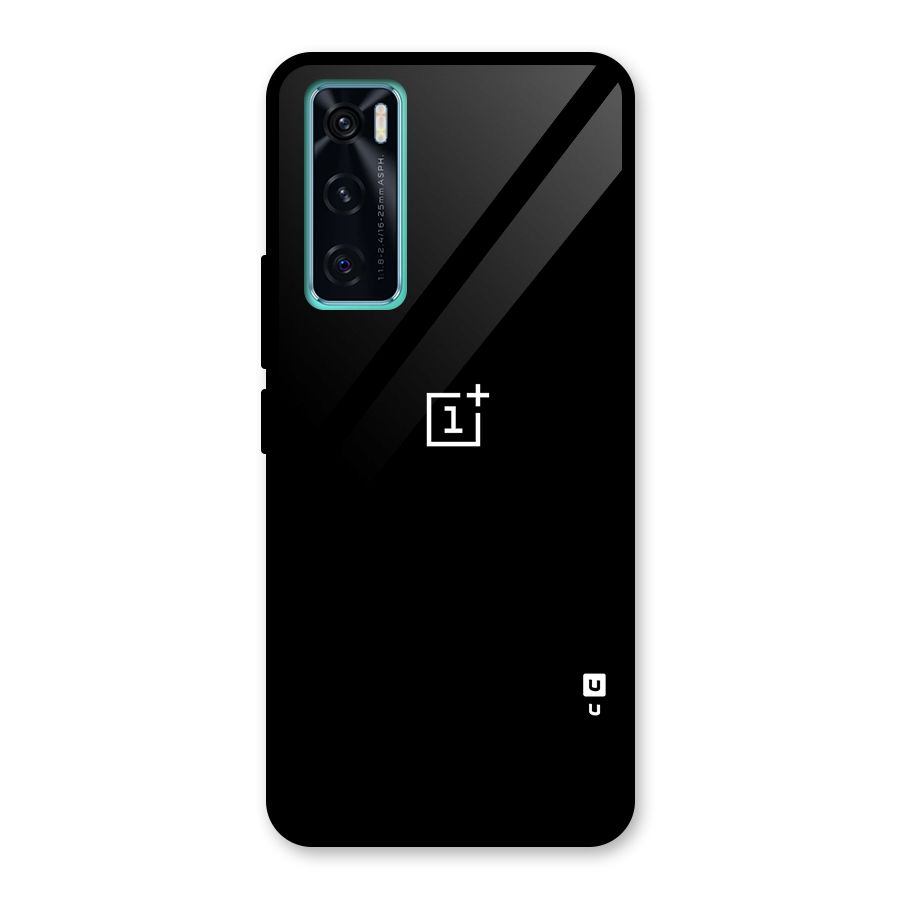 Jet Black OnePlus Special Glass Back Case for Vivo V20 SE