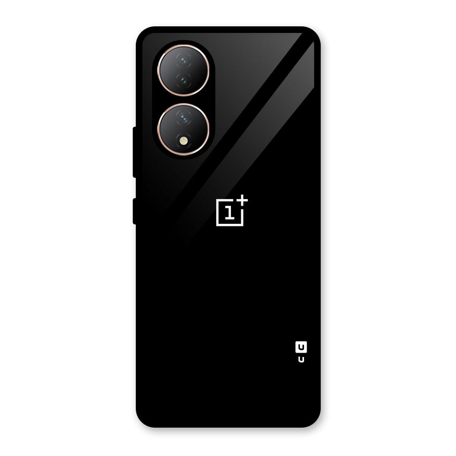 Jet Black OnePlus Special Glass Back Case for Vivo Y100
