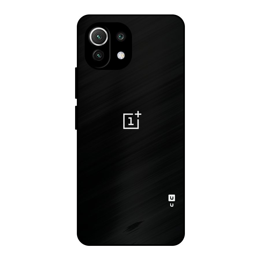 Jet Black OnePlus Special Metal Back Case for Mi 11 Lite