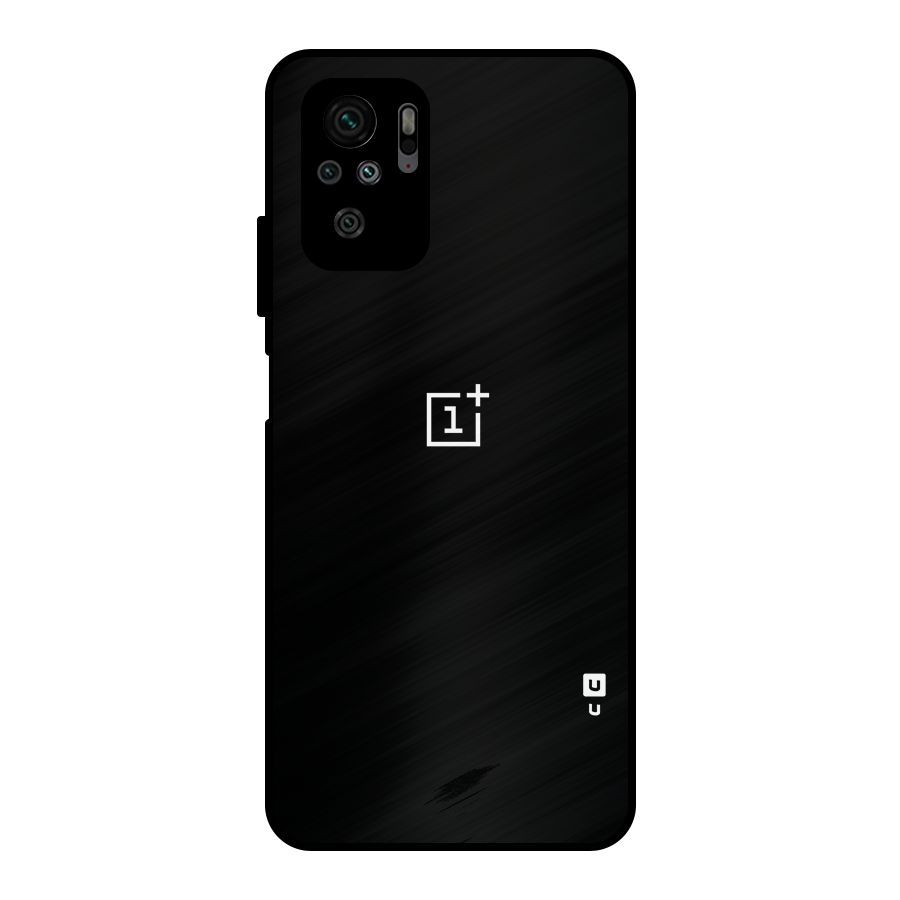Jet Black OnePlus Special Metal Back Case for Redmi Note 10