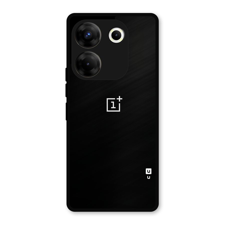 Jet Black OnePlus Special Metal Back Case for Tecno Camon 20 Pro