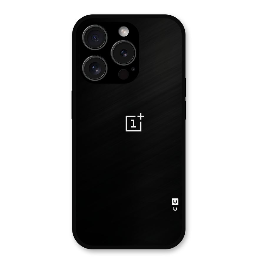 Jet Black OnePlus Special Metal Back Case for iPhone 15 Pro