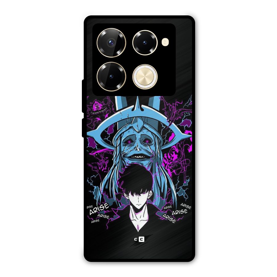 Jinwoo Arise Metal Back Case for Infinix Note 40 Pro