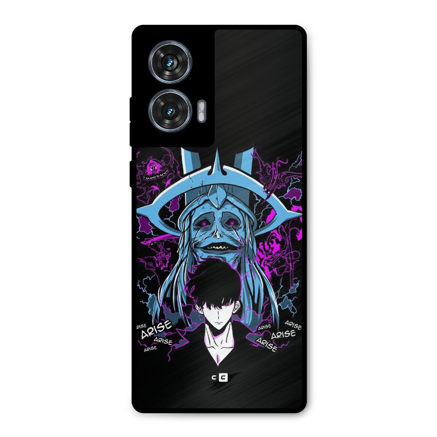 Jinwoo Arise Metal Back Case for Motorola Edge 50 Fusion