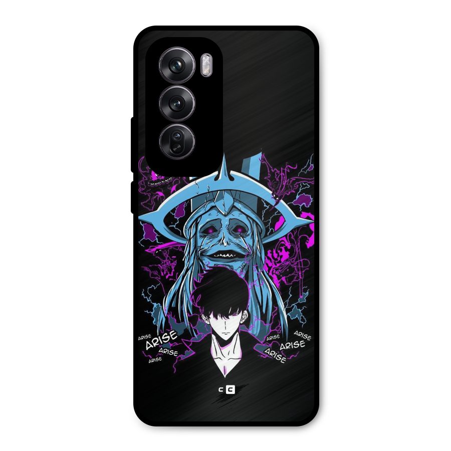Jinwoo Arise Metal Back Case for Oppo Reno12 Pro