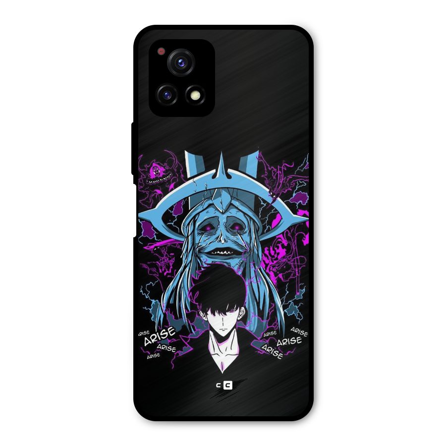 Jinwoo Arise Metal Back Case for Vivo Y72 5G