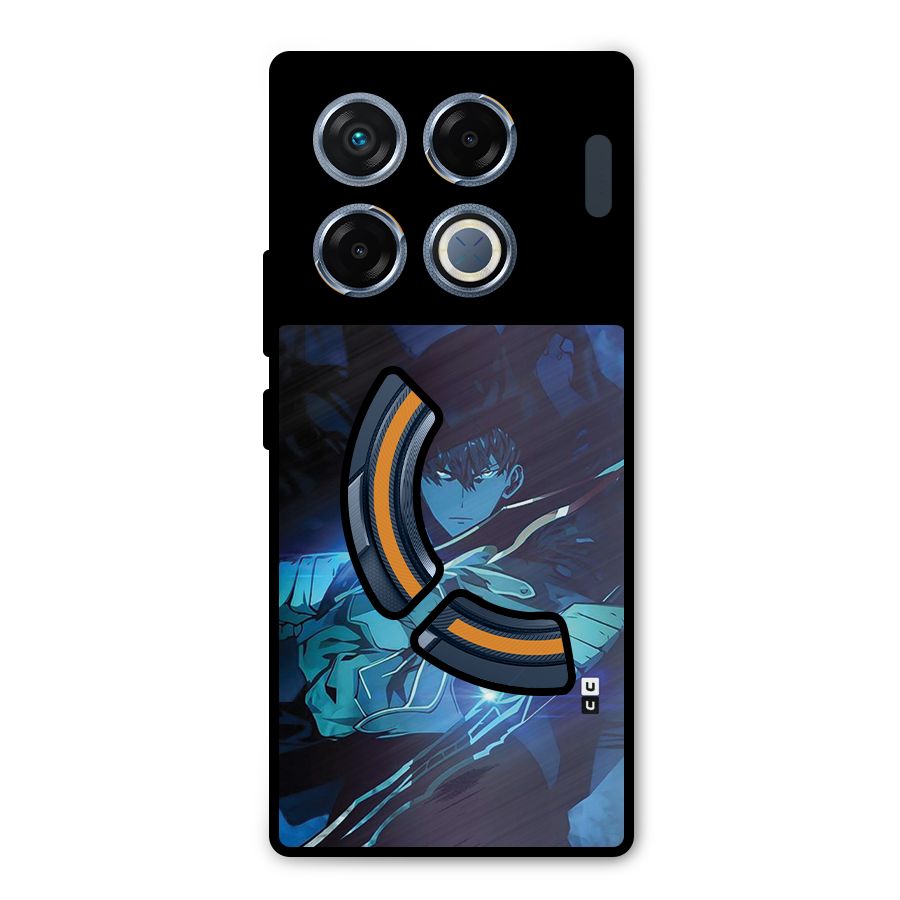 Jinwoo Fighting Mode Metal Back Case for Infinix GT 20 Pro