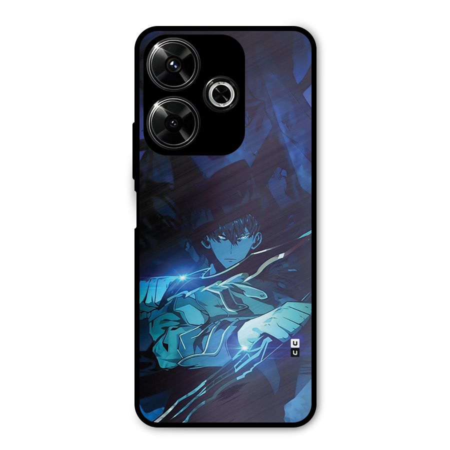 Jinwoo Fighting Mode Metal Back Case for Poco M6 Plus