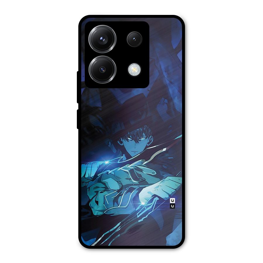 Jinwoo Fighting Mode Metal Back Case for Poco X6