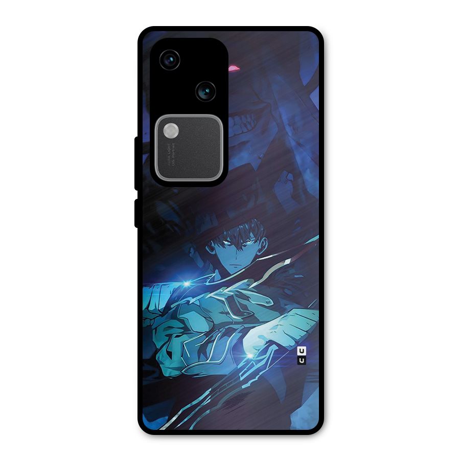 Jinwoo Fighting Mode Metal Back Case for Vivo V30 Pro