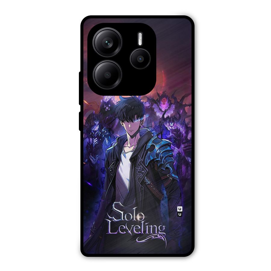 Jinwoo With Knights Metal Back Case for Redmi Note 14 5G
