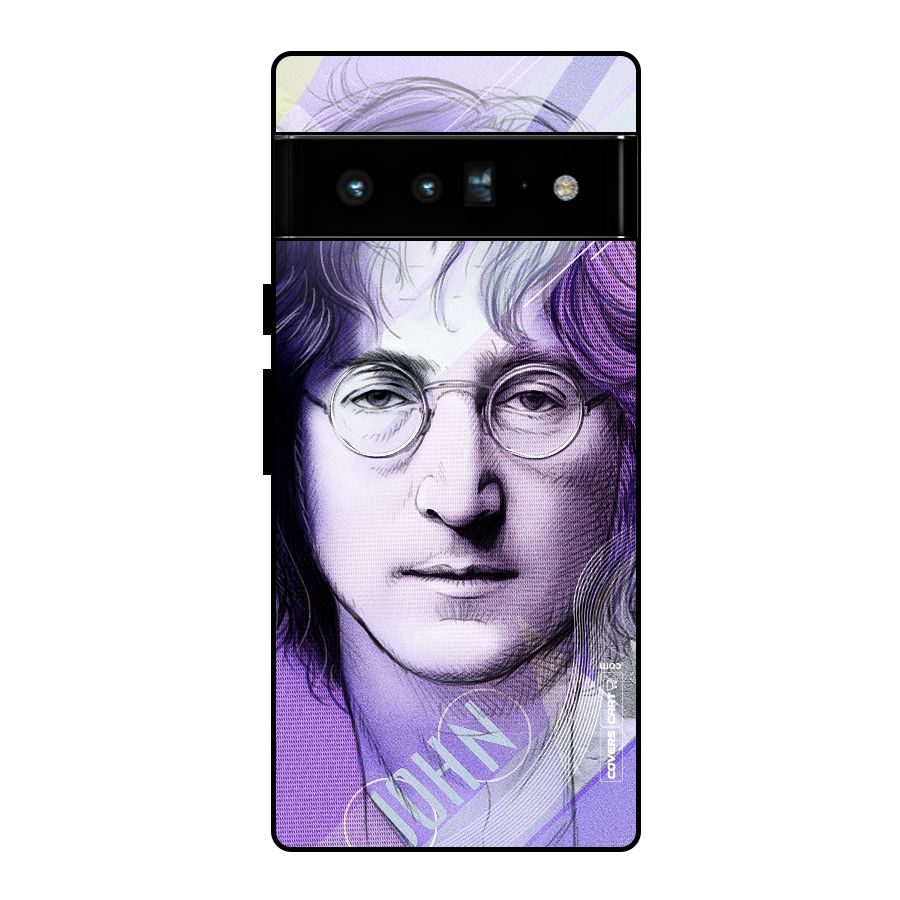 John Lennon Artwork Glass Back Case for Google Pixel 6 Pro