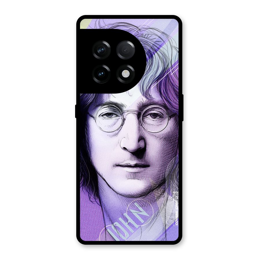 John Lennon Artwork Glass Back Case for OnePlus 11R