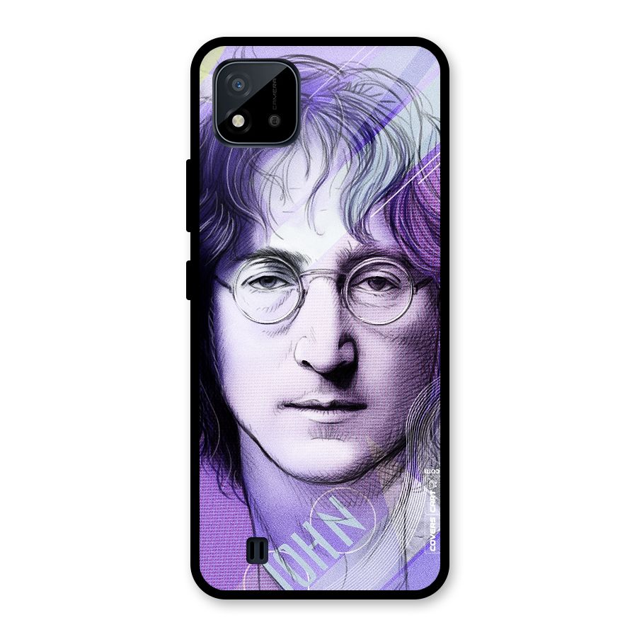 John Lennon Artwork Glass Back Case for Realme C11 2021