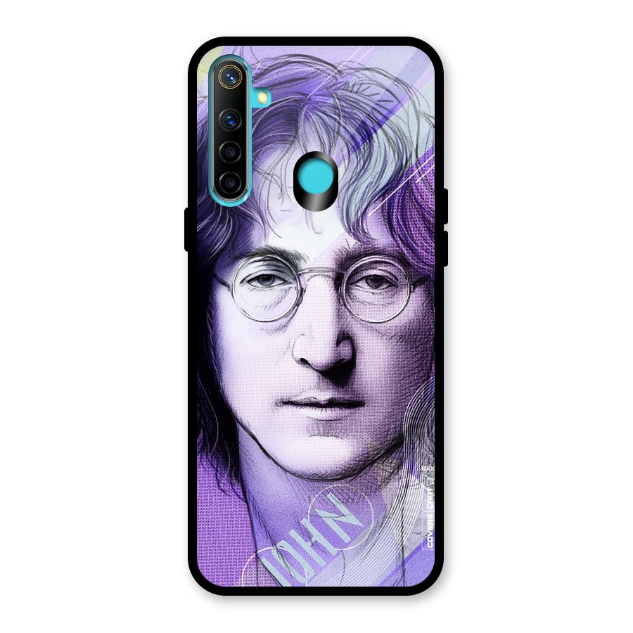 John Lennon Artwork Glass Back Case for Realme Narzo 10