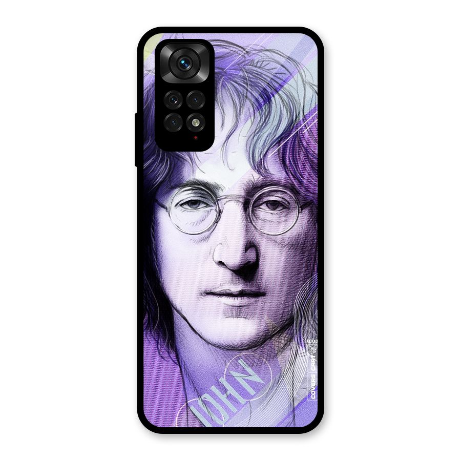 John Lennon Artwork Glass Back Case for Redmi Note 11S
