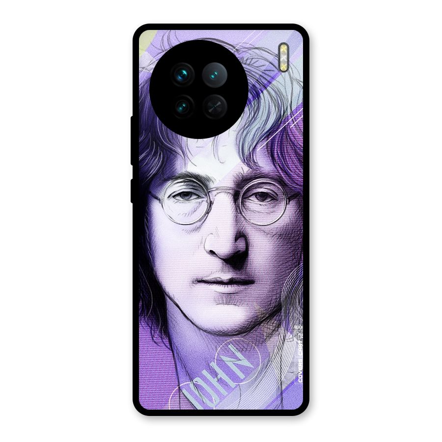John Lennon Artwork Glass Back Case for Vivo X90